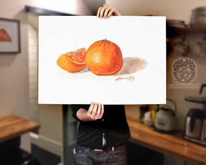 Tangerine Watercolor | Giclée Print
