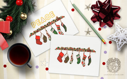 The Hung with Care Holiday Card | Personalized Christmas Card