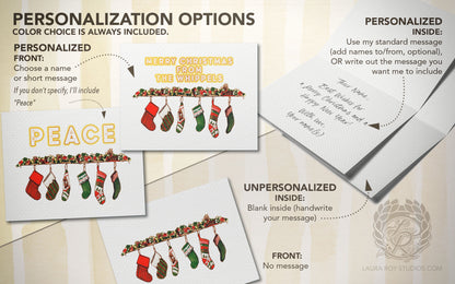 The Hung with Care Holiday Card | Personalized Christmas Card