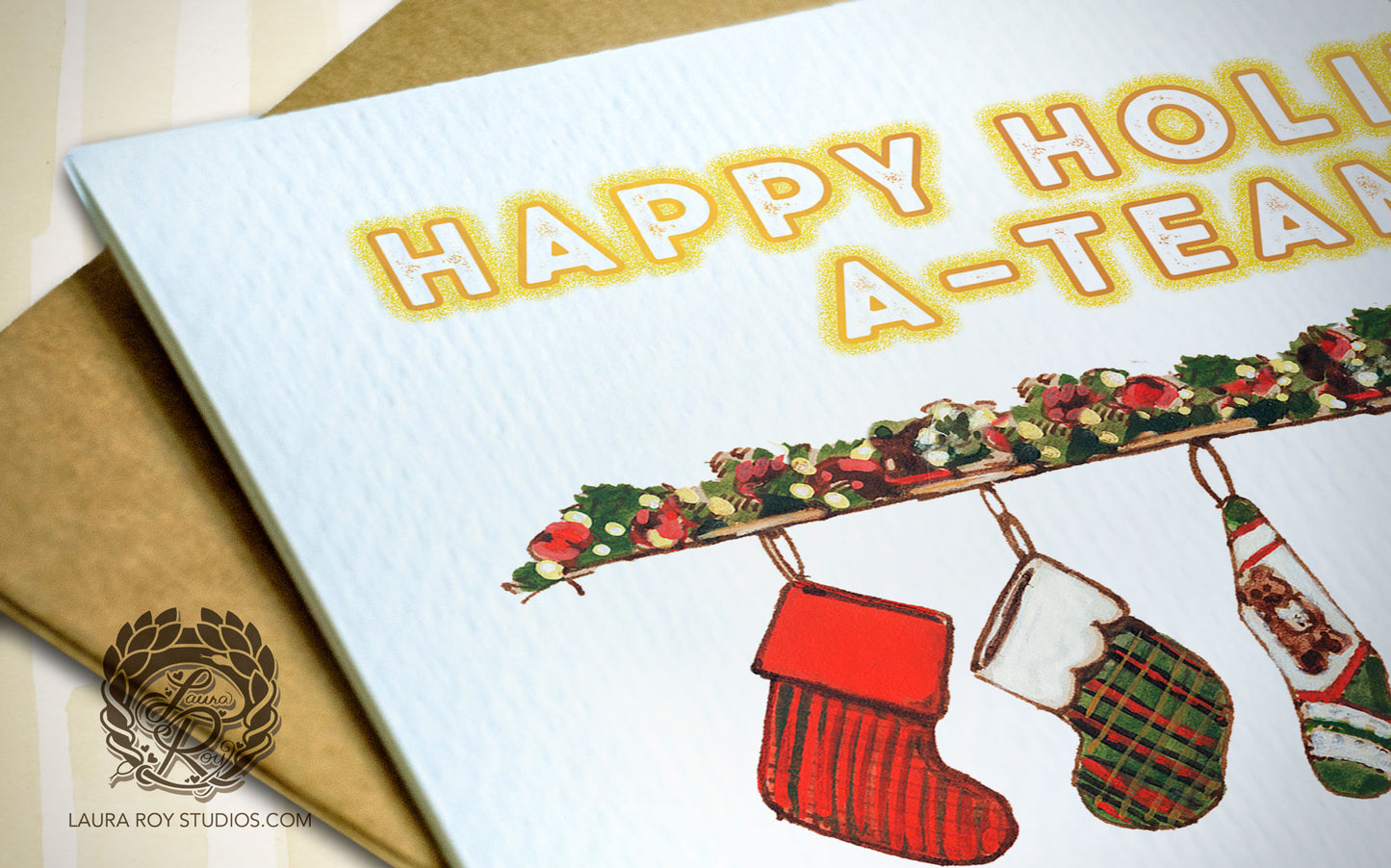 The Hung with Care Holiday Card | Personalized Christmas Card