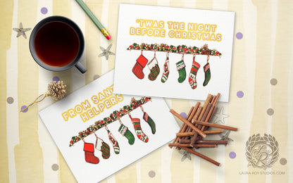 The Hung with Care Holiday Card | Personalized Christmas Card