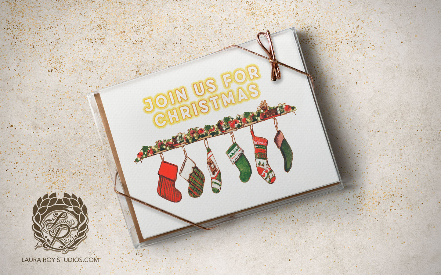 The Hung with Care Holiday Card | Personalized Christmas Card