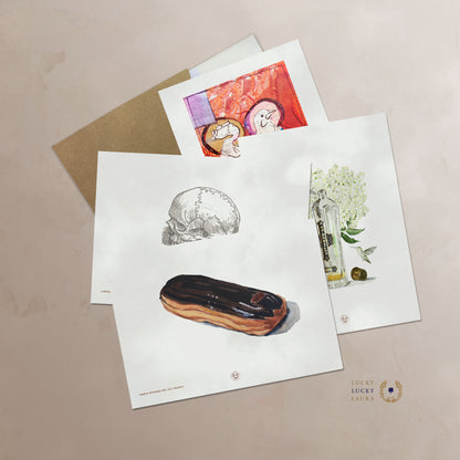 Monthly Mailed Hand-Signed Art Gift | Instant Gift Certificate Included