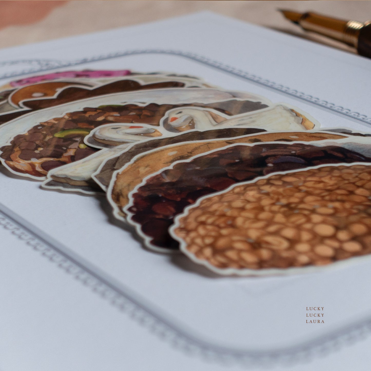 Selected Fancy Biscuits: An Illustrative Sticker Portfolio