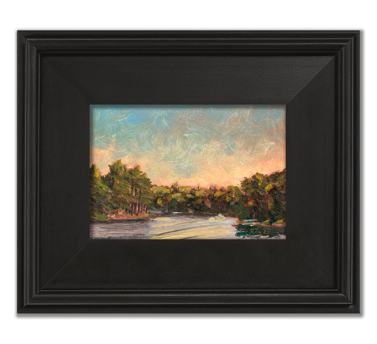 Voyageur Lake Sunset • Original Oil Painting