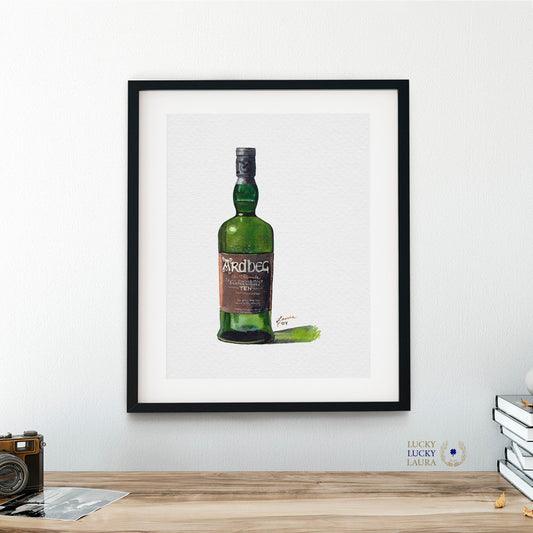 Ardbeg 10 Watercolor | Giclée Print