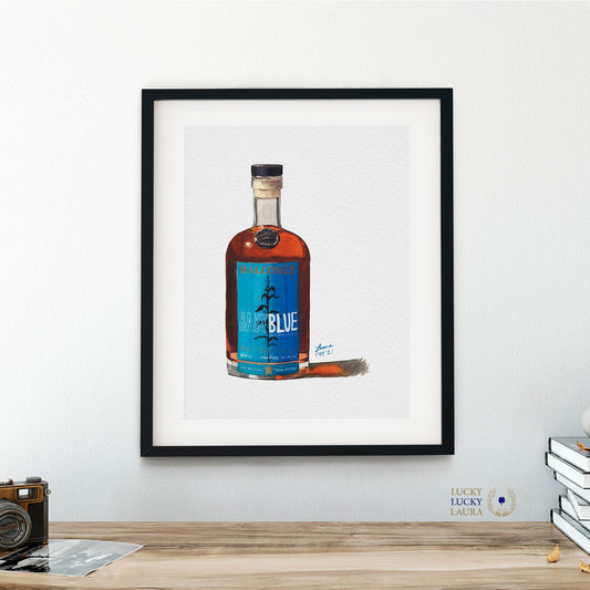 Balcones Baby Blue Watercolor | Giclée Print