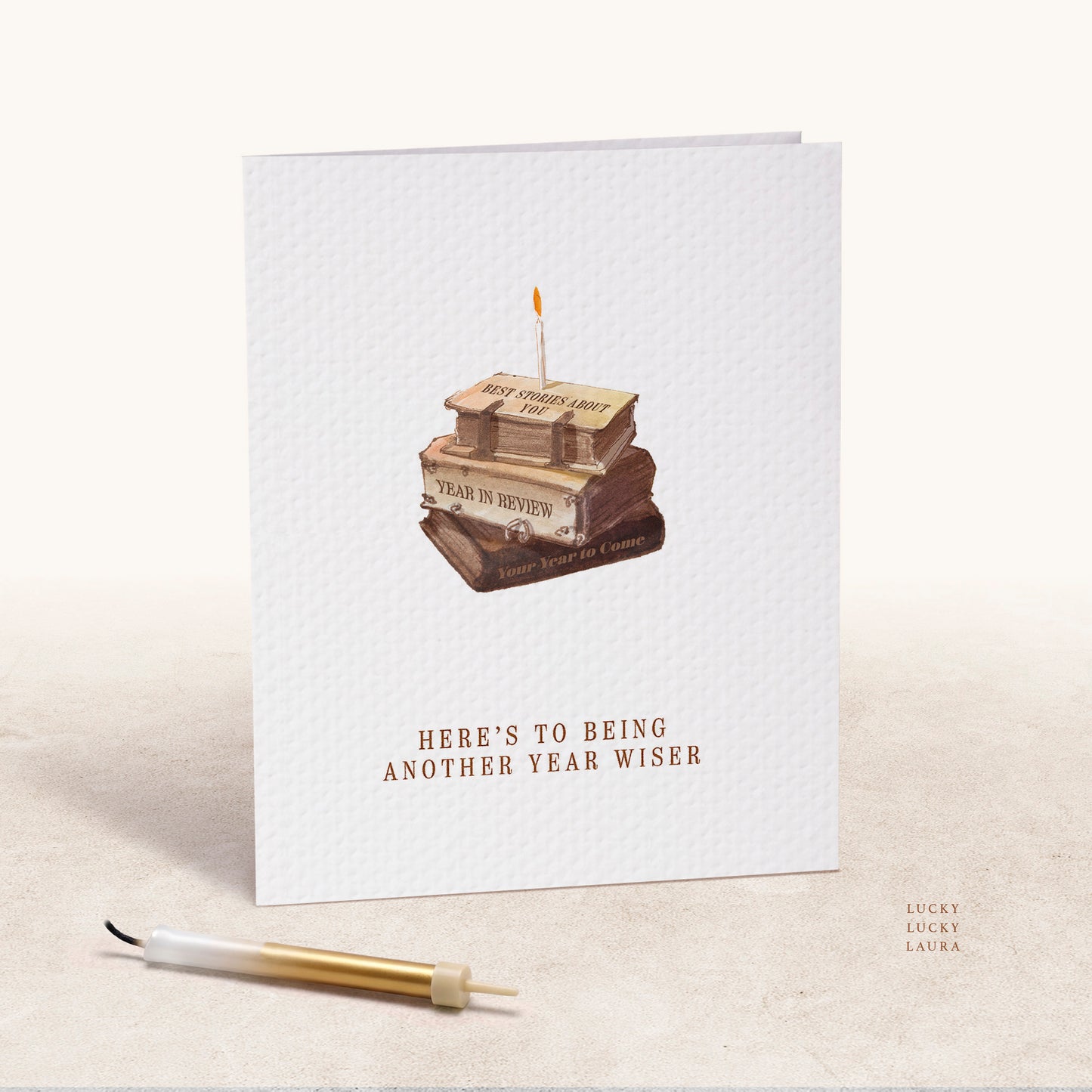 Another Year Wiser Card | Personalized Birthday Card