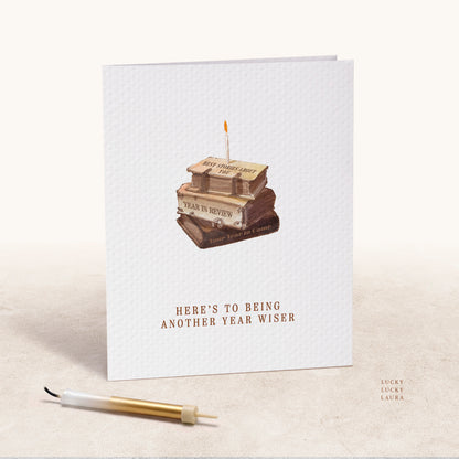 Another Year Wiser Card | Personalized Birthday Card