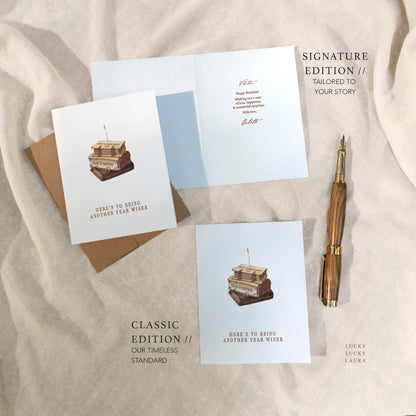 Another Year Wiser Card | Personalized Birthday Card