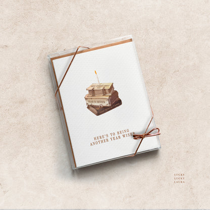 Another Year Wiser Card | Personalized Birthday Card
