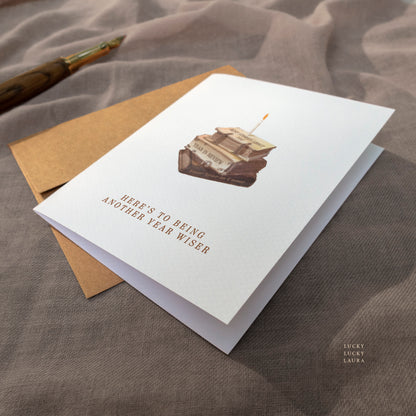 Another Year Wiser Card | Personalized Birthday Card