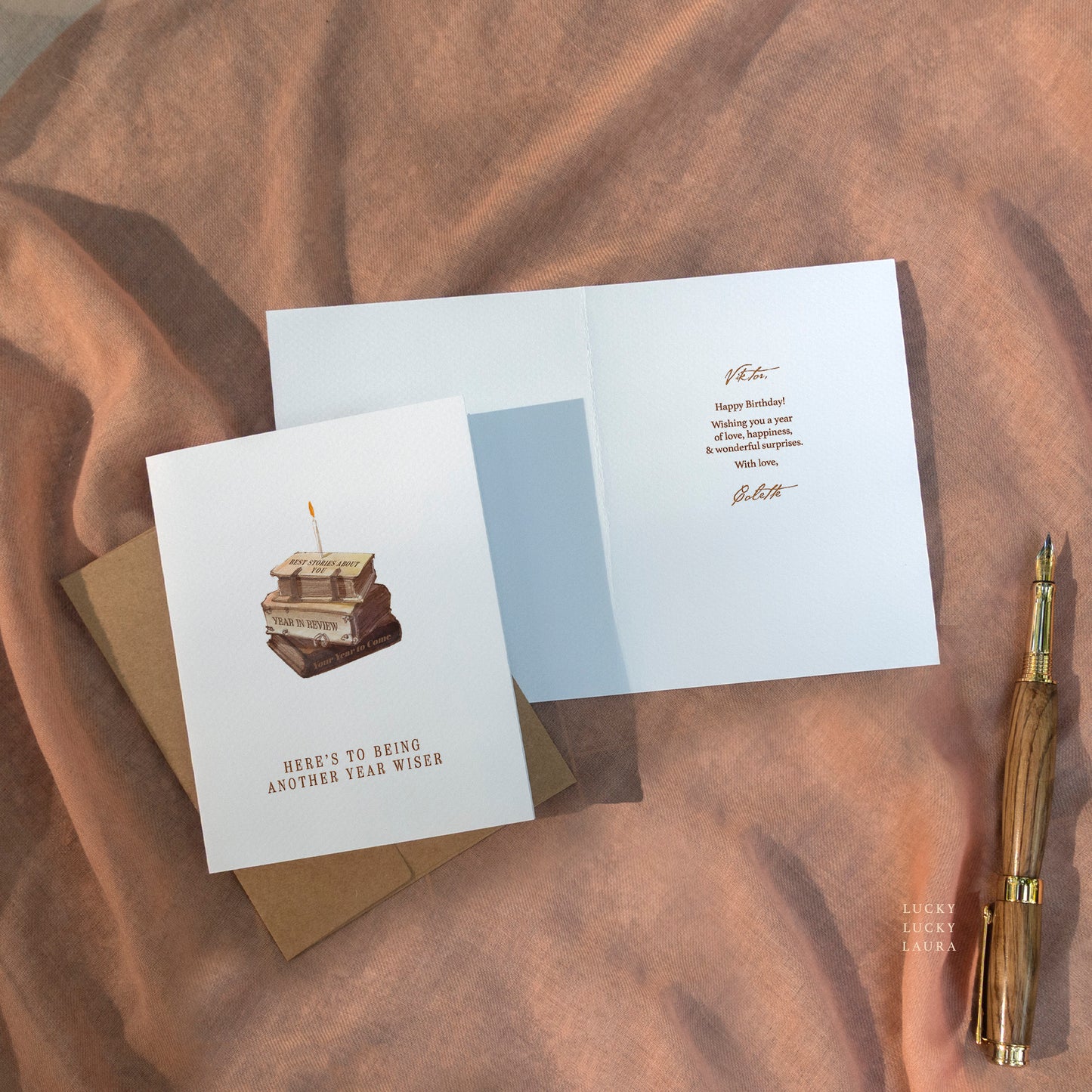 Another Year Wiser Card | Personalized Birthday Card