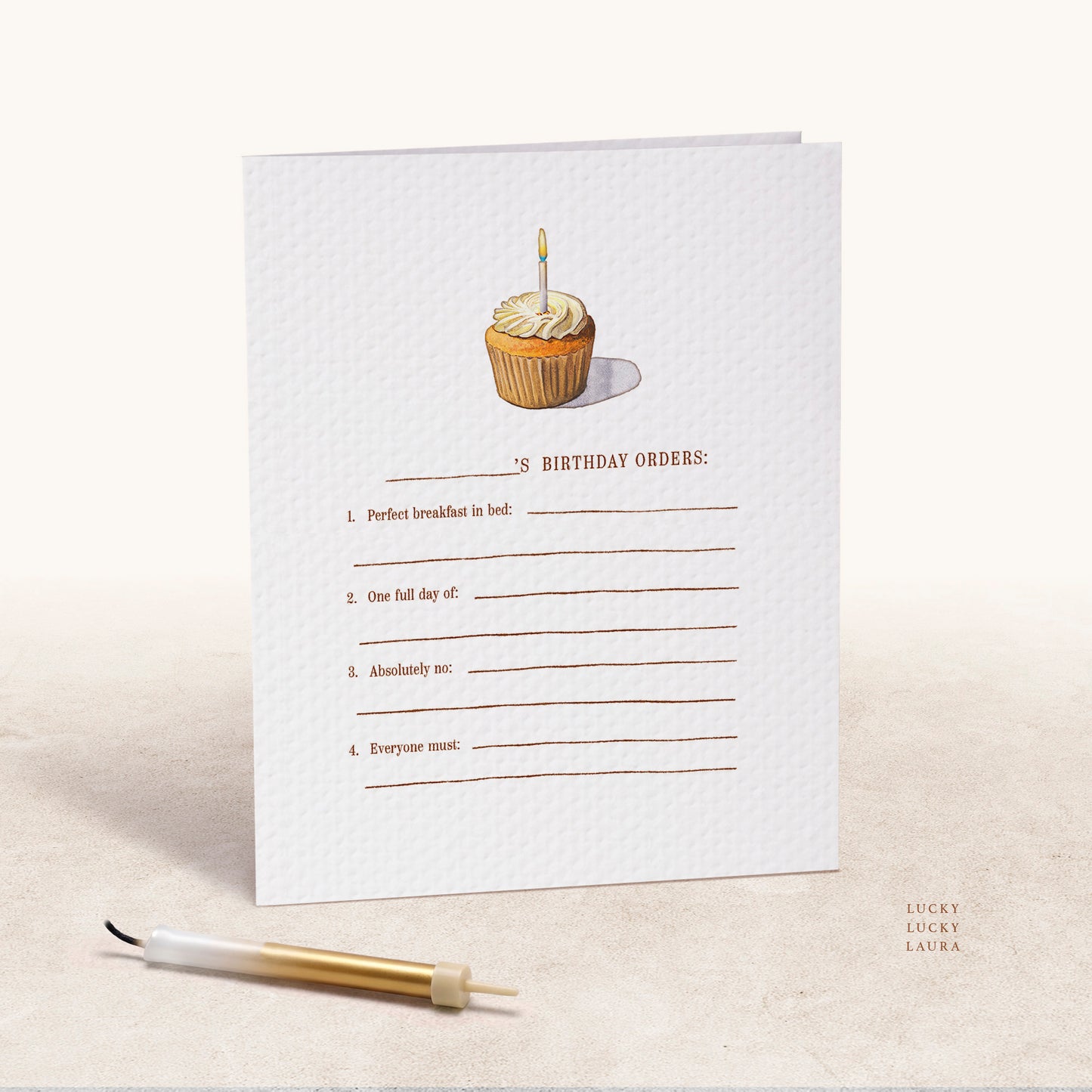 The Birthday Orders Card | Personalized Birthday Card