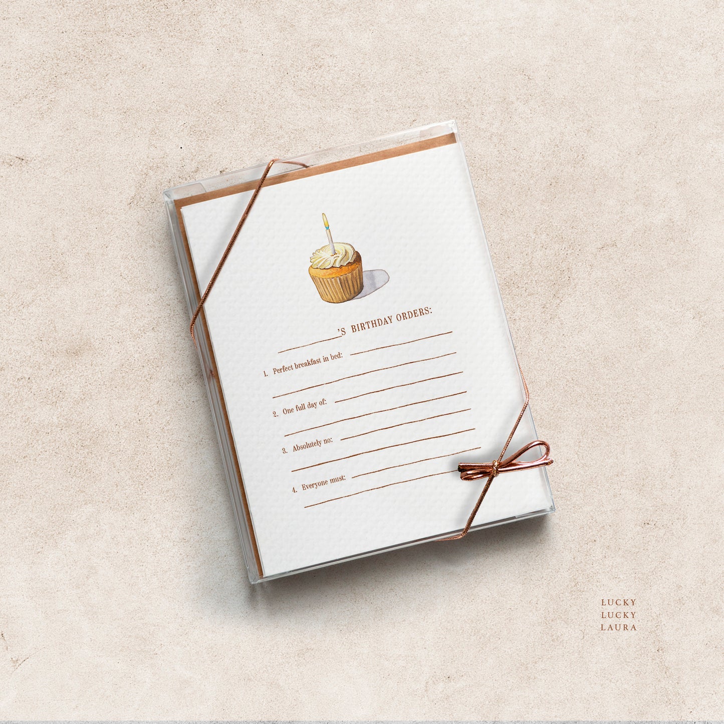 The Birthday Orders Card | Personalized Birthday Card