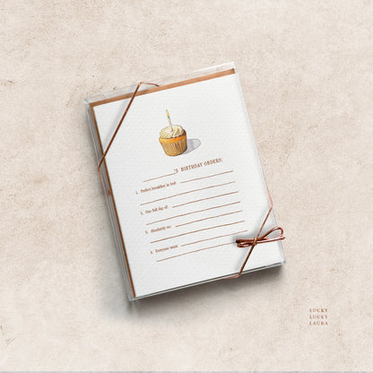 The Birthday Orders Card | Personalized Birthday Card