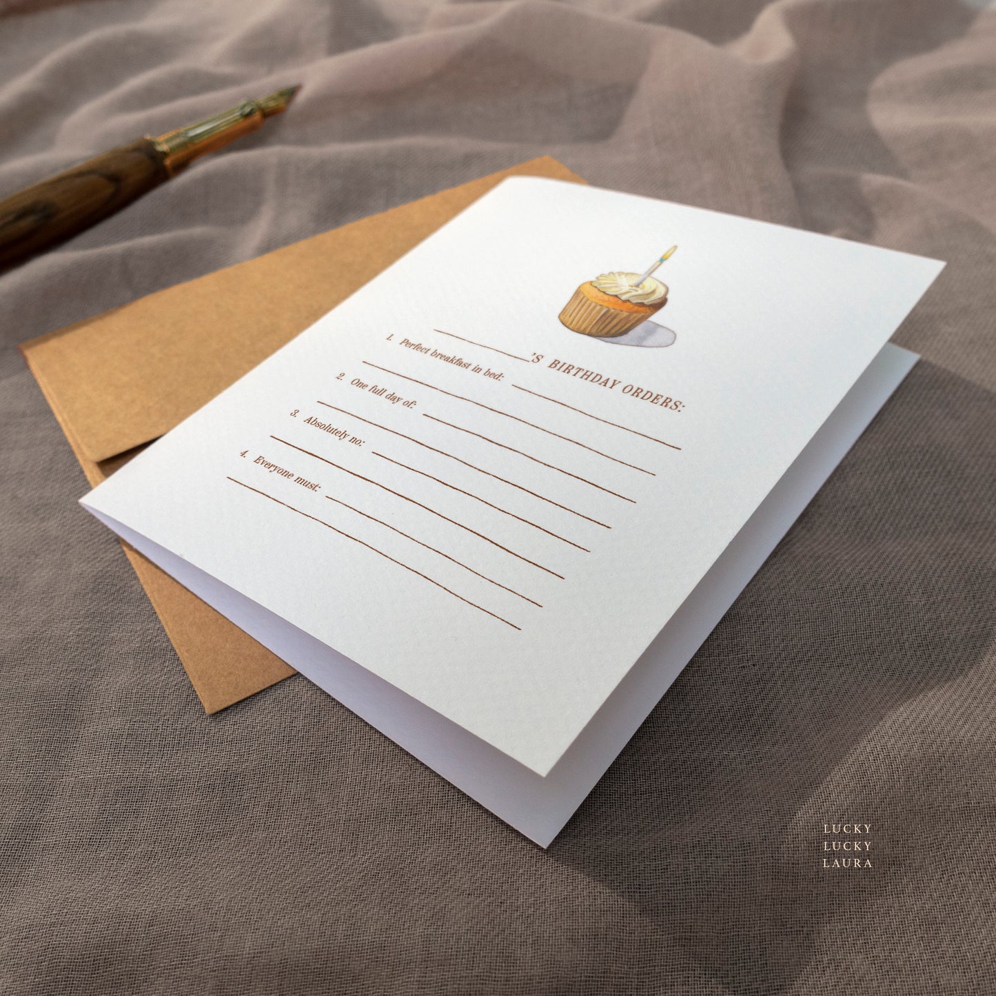 The Birthday Orders Card | Personalized Birthday Card