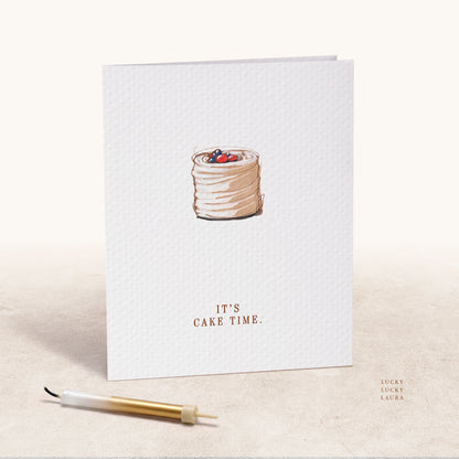 The Chantilly Card | Personalized Birthday Cake Card