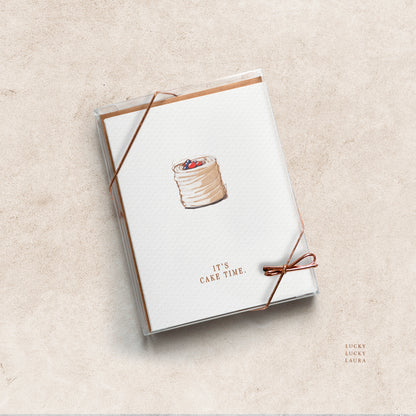 The Chantilly Card | Personalized Birthday Cake Card
