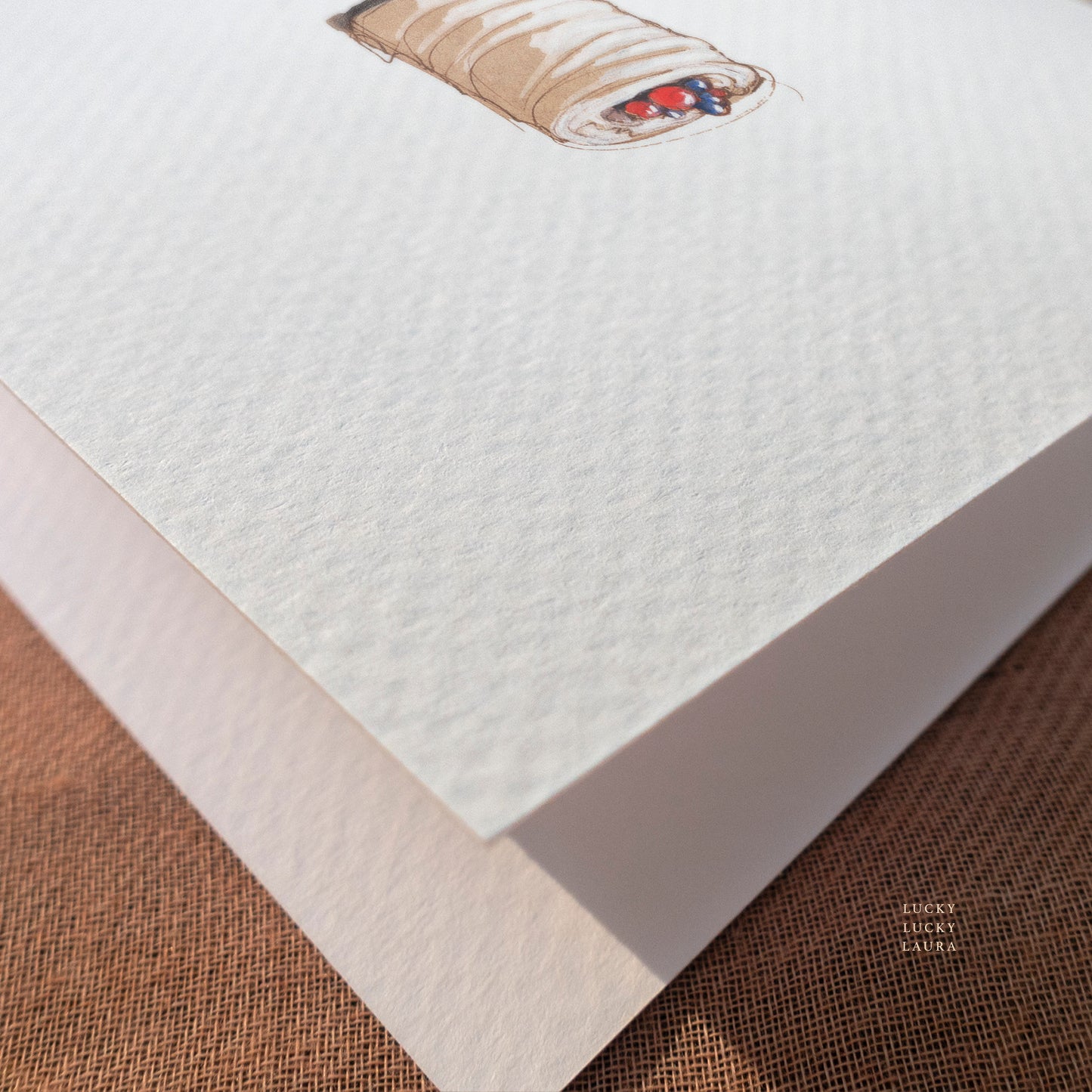 The Chantilly Card | Personalized Birthday Cake Card