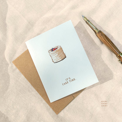 The Chantilly Card | Personalized Birthday Cake Card