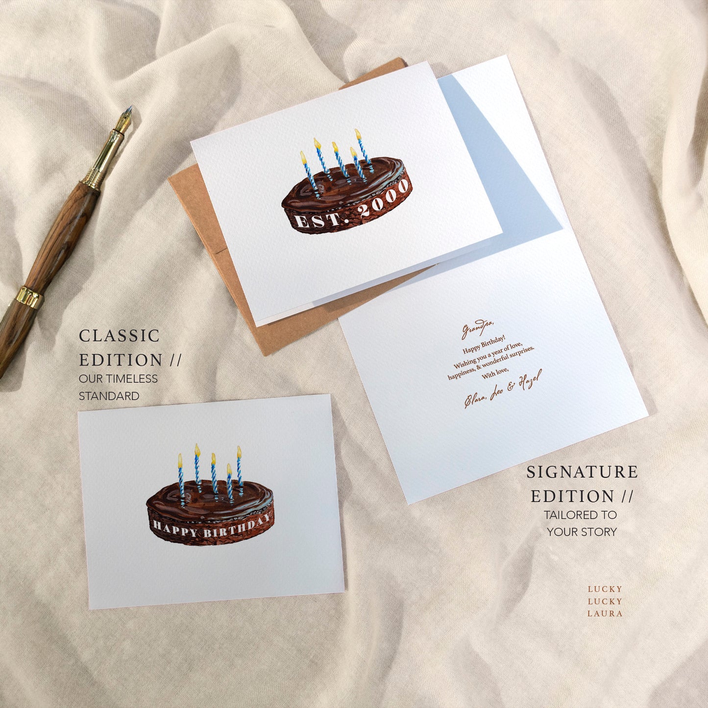 The Est. Card | Personalized Birthday Year Card