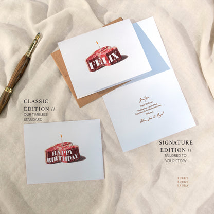 The Rare and Well-Done Card | Personalized Steak Birthday Card