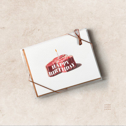 The Rare and Well-Done Card | Personalized Steak Birthday Card