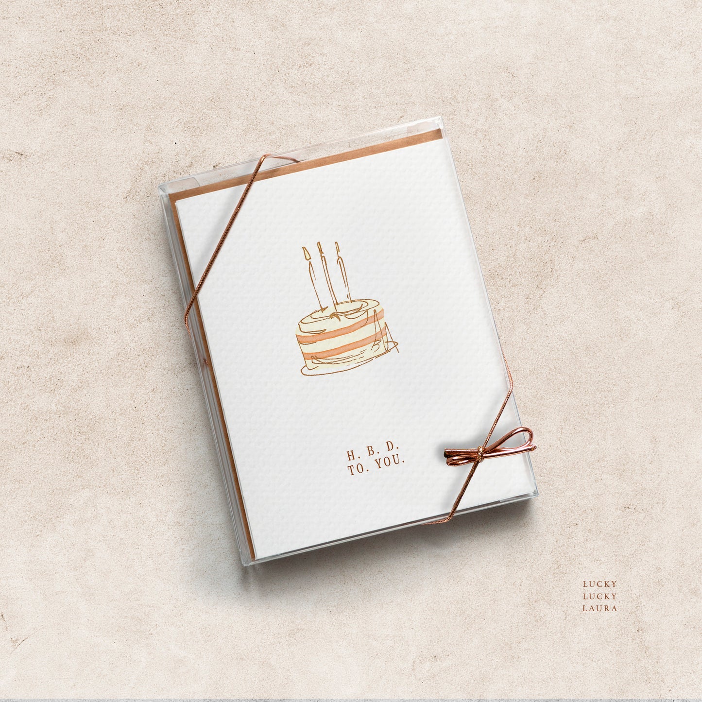 The Slow Burn Card | Personalized Birthday Cake Card