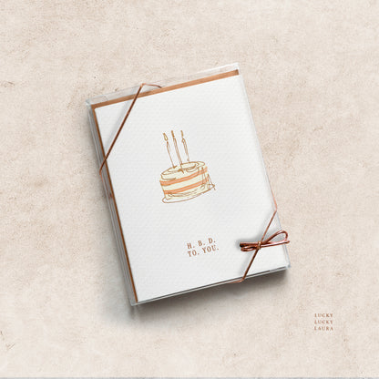 The Slow Burn Card | Personalized Birthday Cake Card
