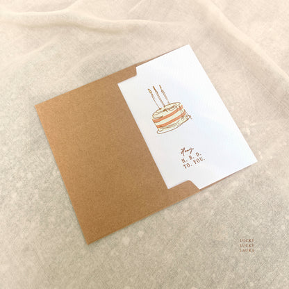 The Slow Burn Card | Personalized Birthday Cake Card