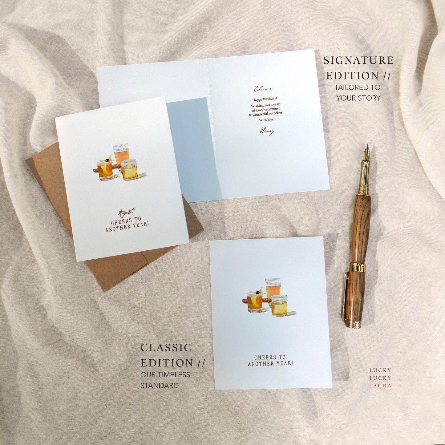 The Speakeasy Card | Personalized Bourbon Birthday Card