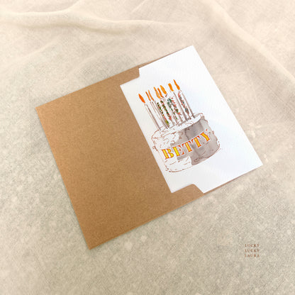 The Sweet Sixteen Card | Personalized Number Birthday Card
