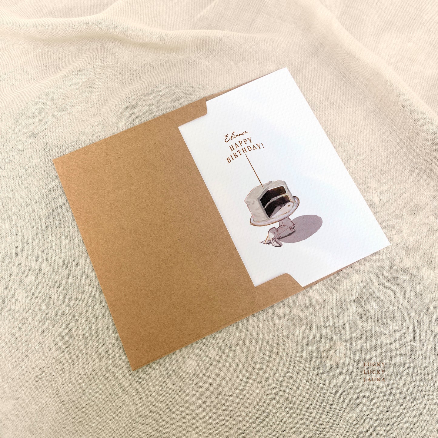Take the Cake Card | Personalized Spring Birthday Card