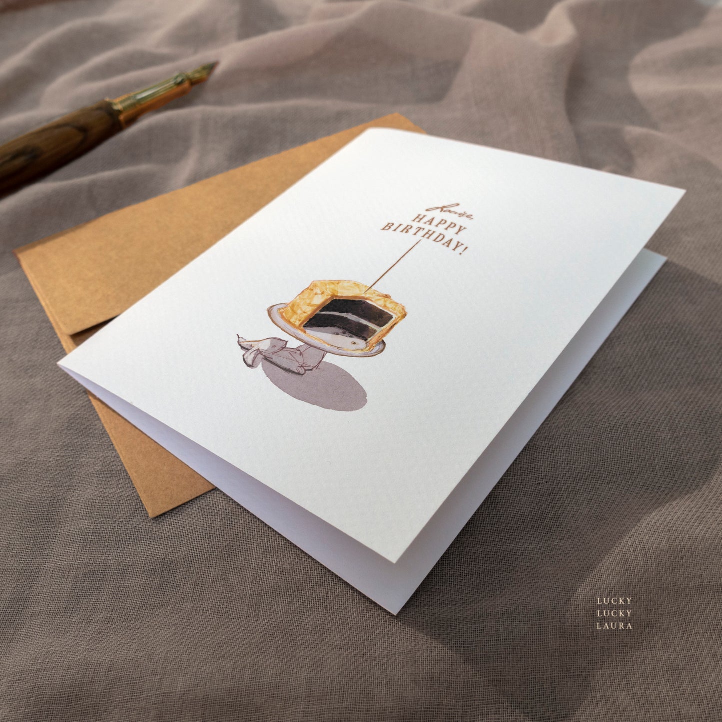 Take the Cake Card | Personalized Spring Birthday Card