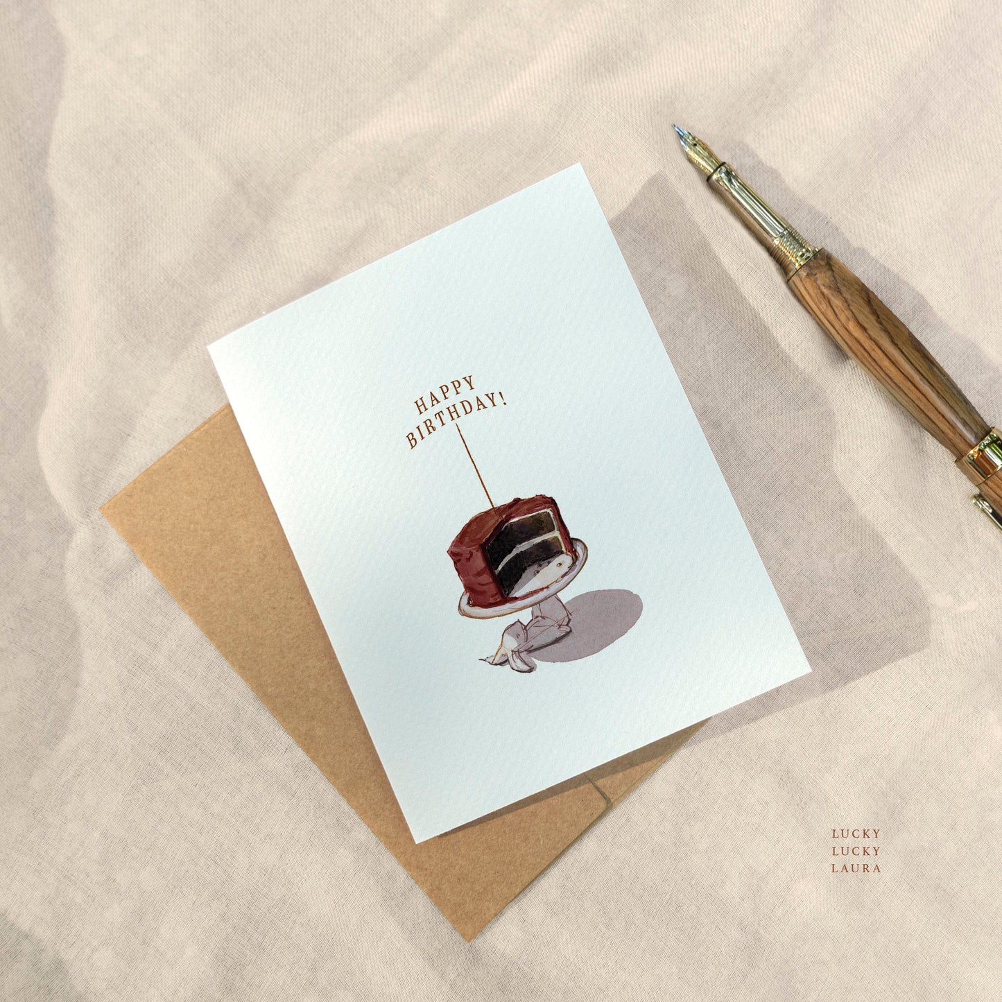 Take the Cake Card | Personalized Spring Birthday Card