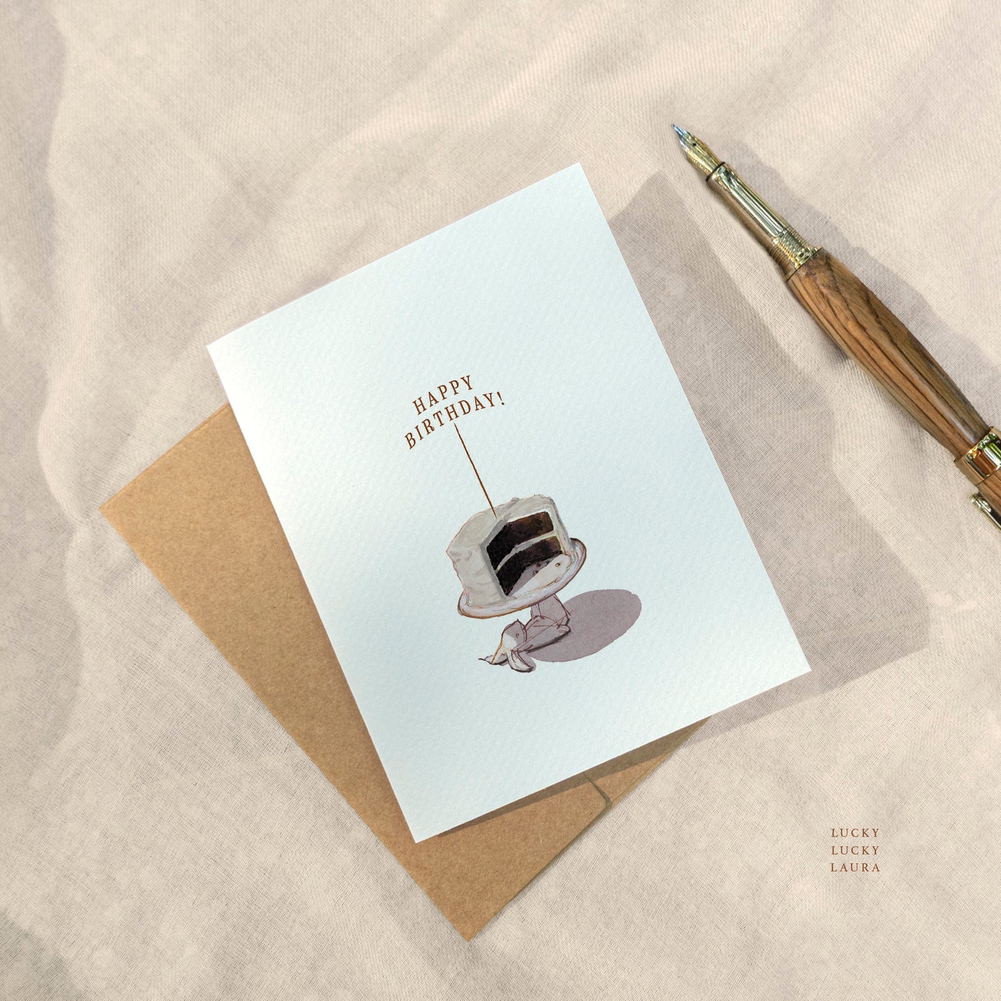 Take the Cake Card | Personalized Spring Birthday Card