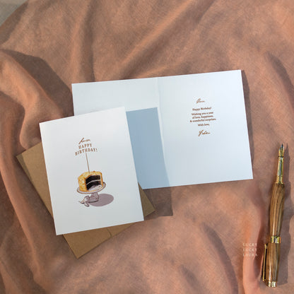 Take the Cake Card | Personalized Spring Birthday Card