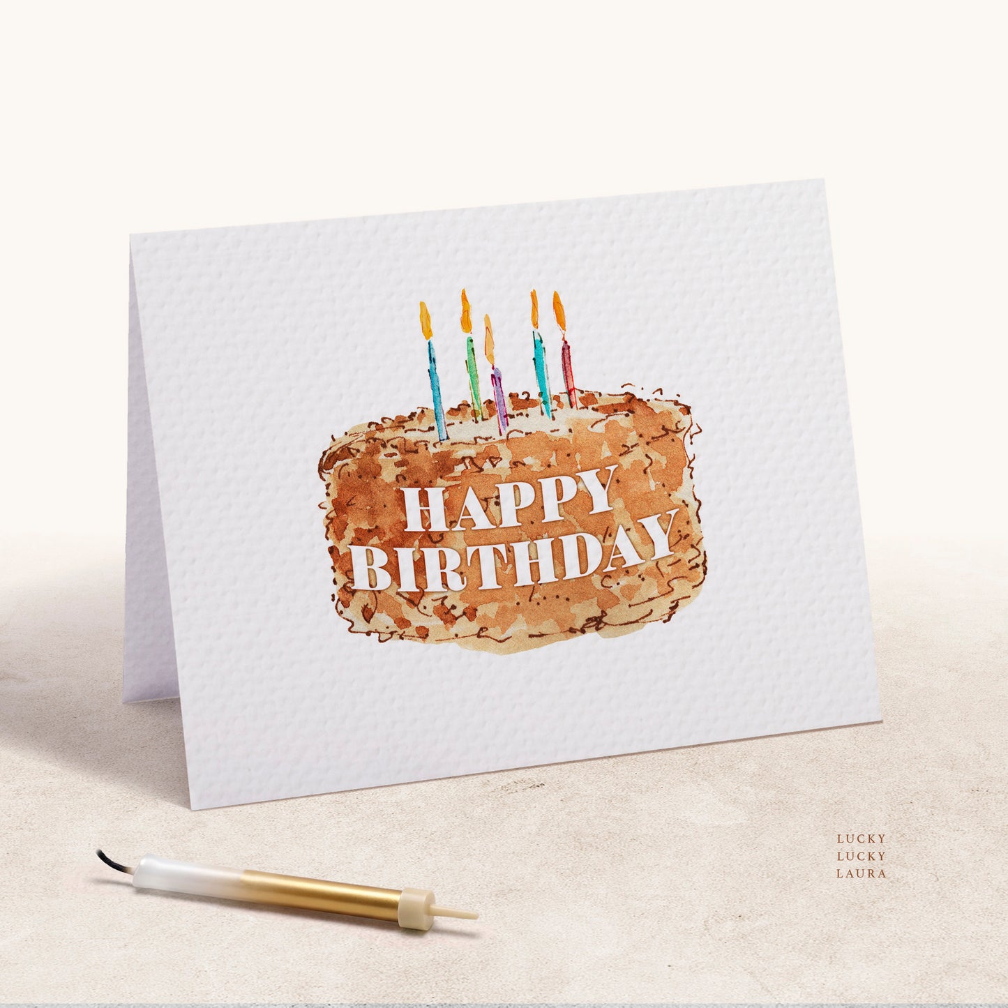 The Big Wish | Personalized Birthday Cake Birthday Card with Name