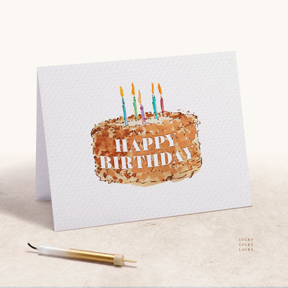 The Big Wish | Personalized Birthday Cake Birthday Card with Name