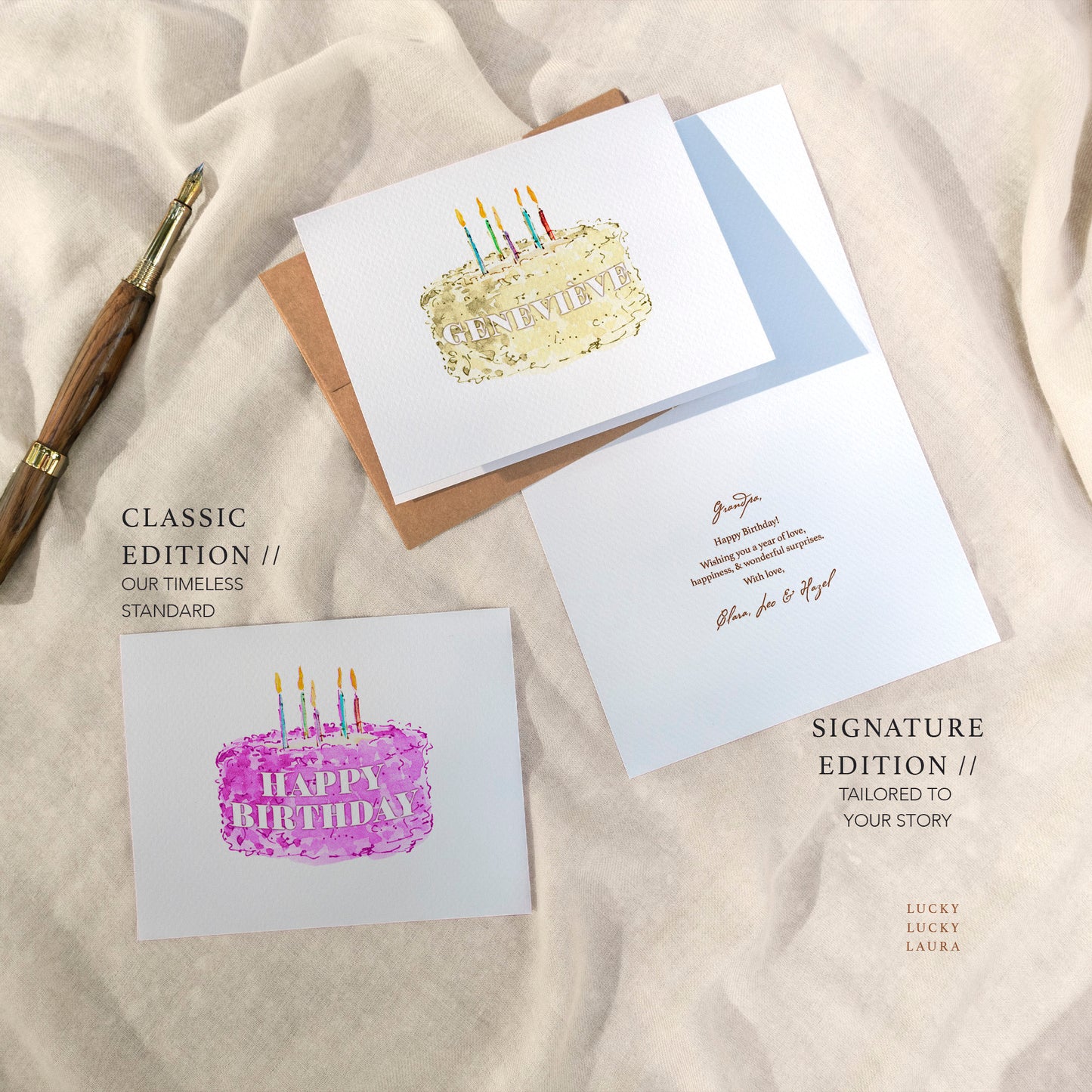 The Big Wish | Personalized Birthday Cake Birthday Card with Name