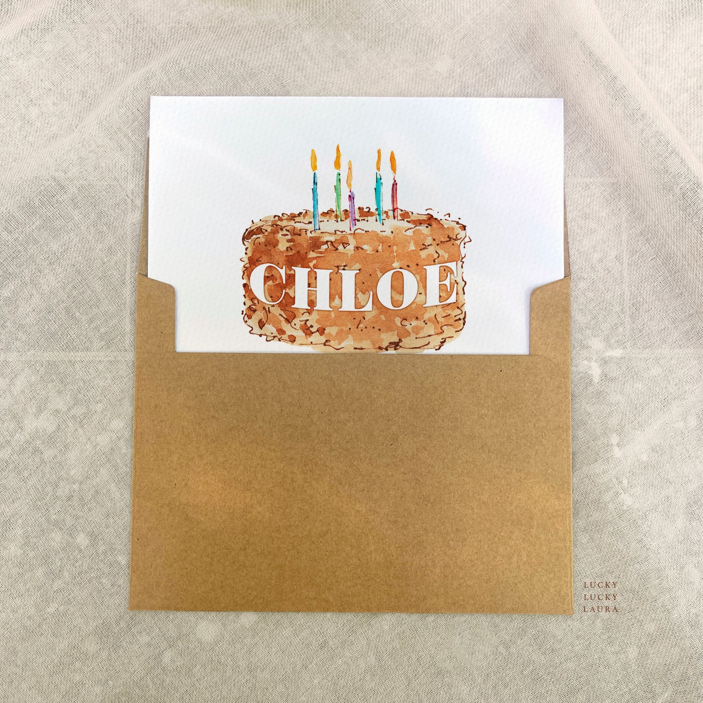 The Big Wish | Personalized Birthday Cake Birthday Card with Name