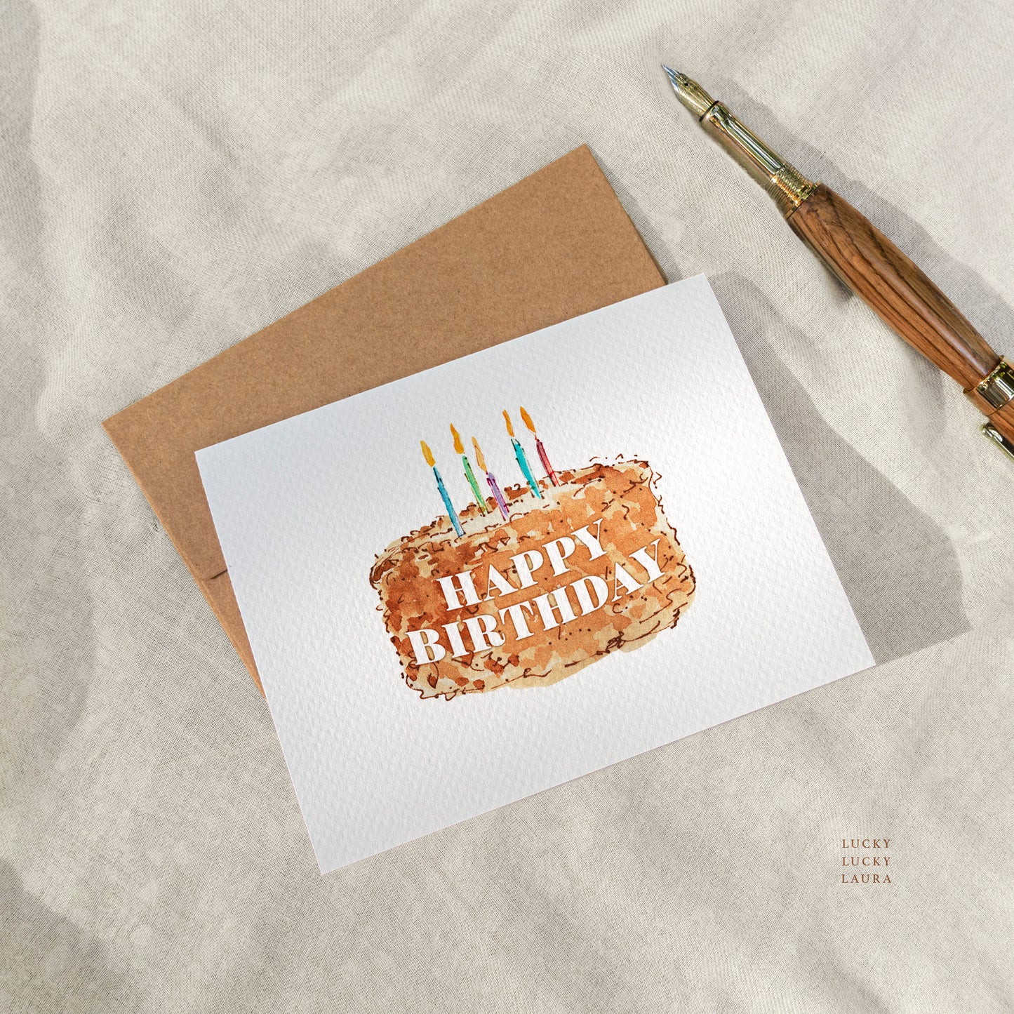 The Big Wish | Personalized Birthday Cake Birthday Card with Name