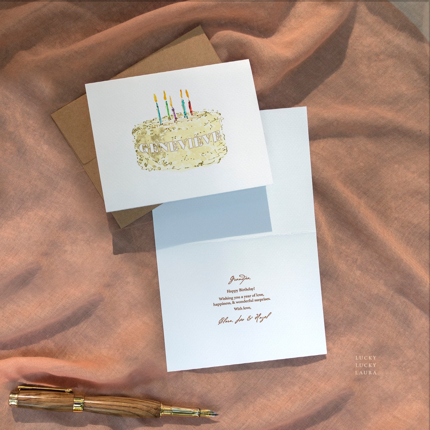 The Big Wish | Personalized Birthday Cake Birthday Card with Name