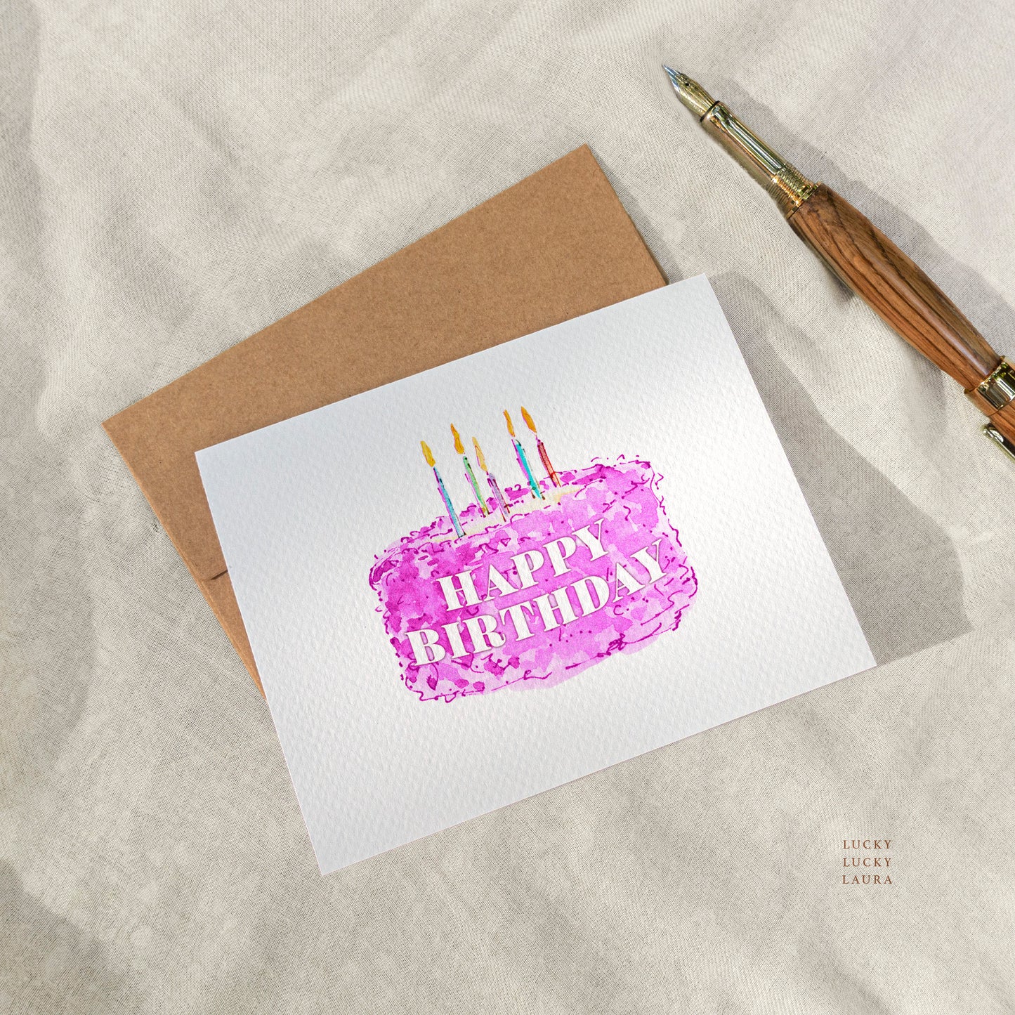 The Big Wish | Personalized Birthday Cake Birthday Card with Name