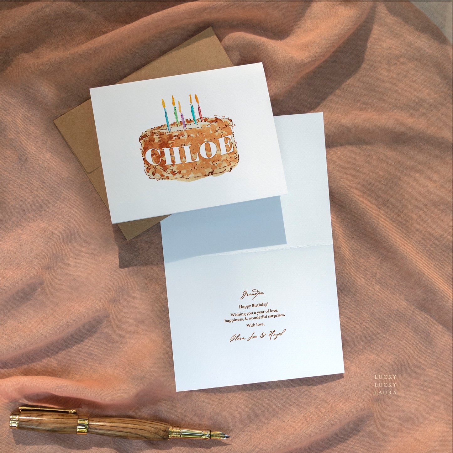 The Big Wish | Personalized Birthday Cake Birthday Card with Name
