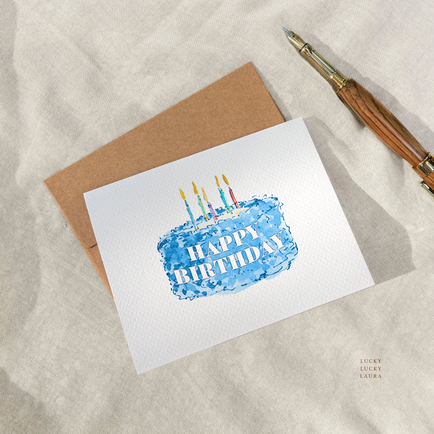 The Big Wish | Personalized Birthday Cake Birthday Card with Name