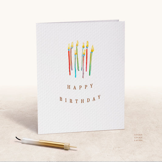 The Flickering Card | Personalized Birthday Candles Card