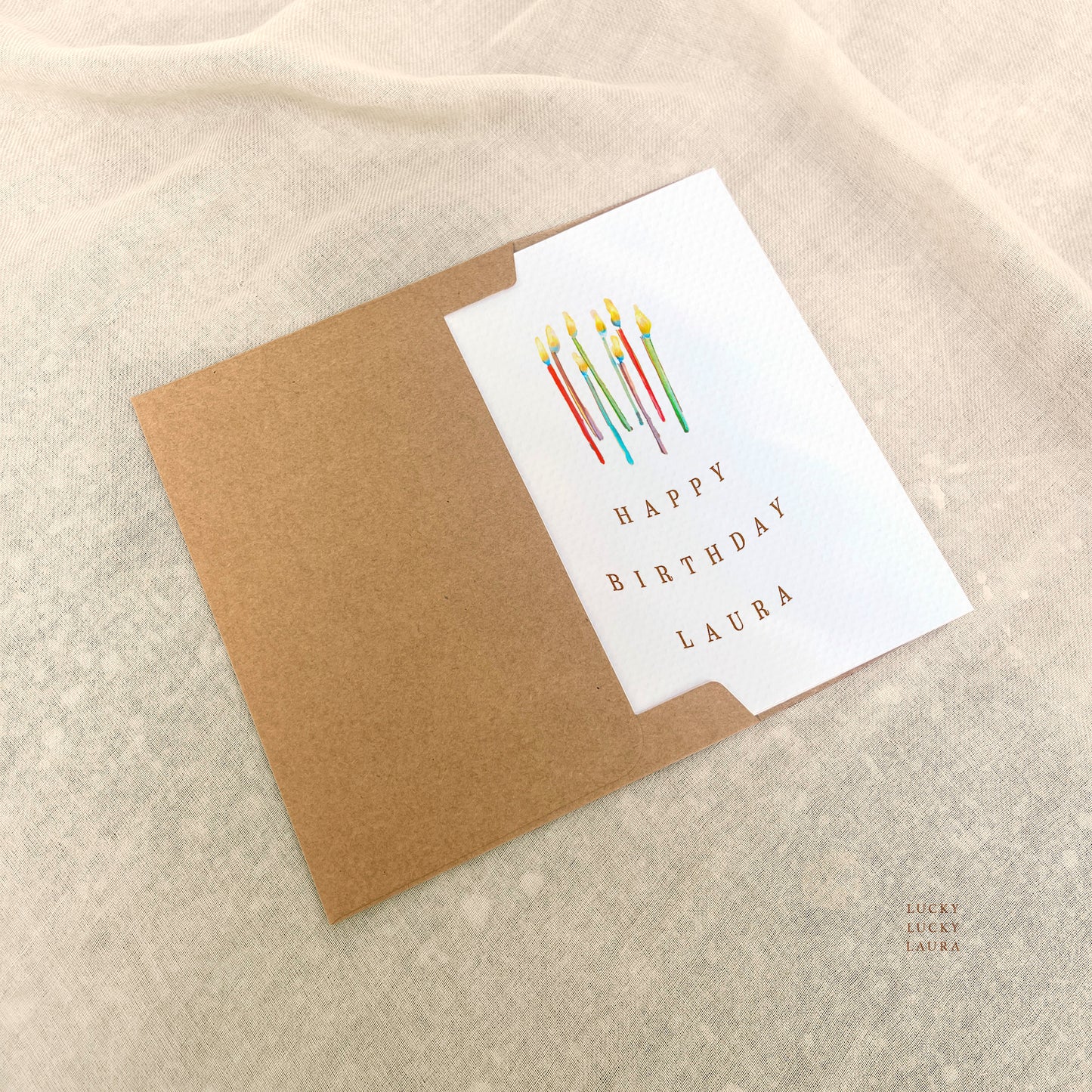 The Flickering Card | Personalized Birthday Candles Card