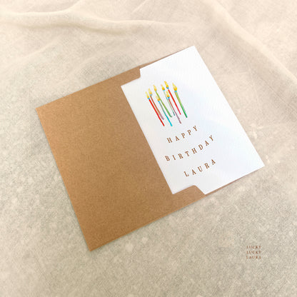 The Flickering Card | Personalized Birthday Candles Card